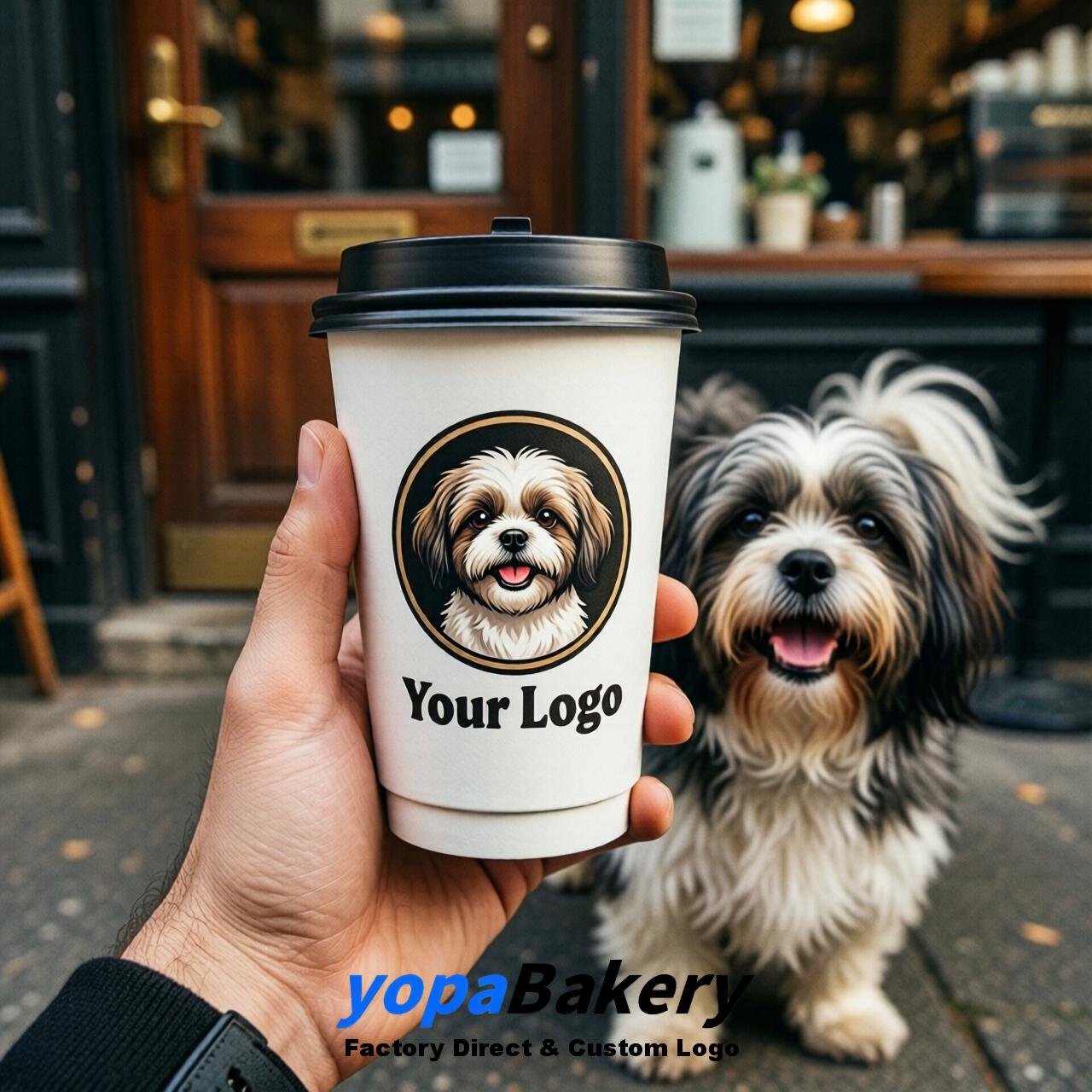 Lhasa Apso Double Wall Paper Cups: 8oz/12oz/16oz/20oz/22oz/24oz