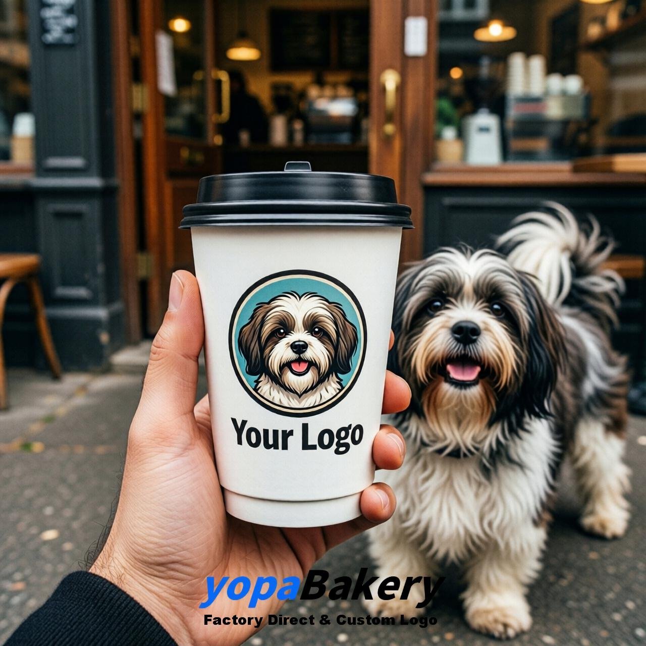 Lhasa Apso Double Wall Paper Cups: 8oz/12oz/16oz/20oz/22oz/24oz