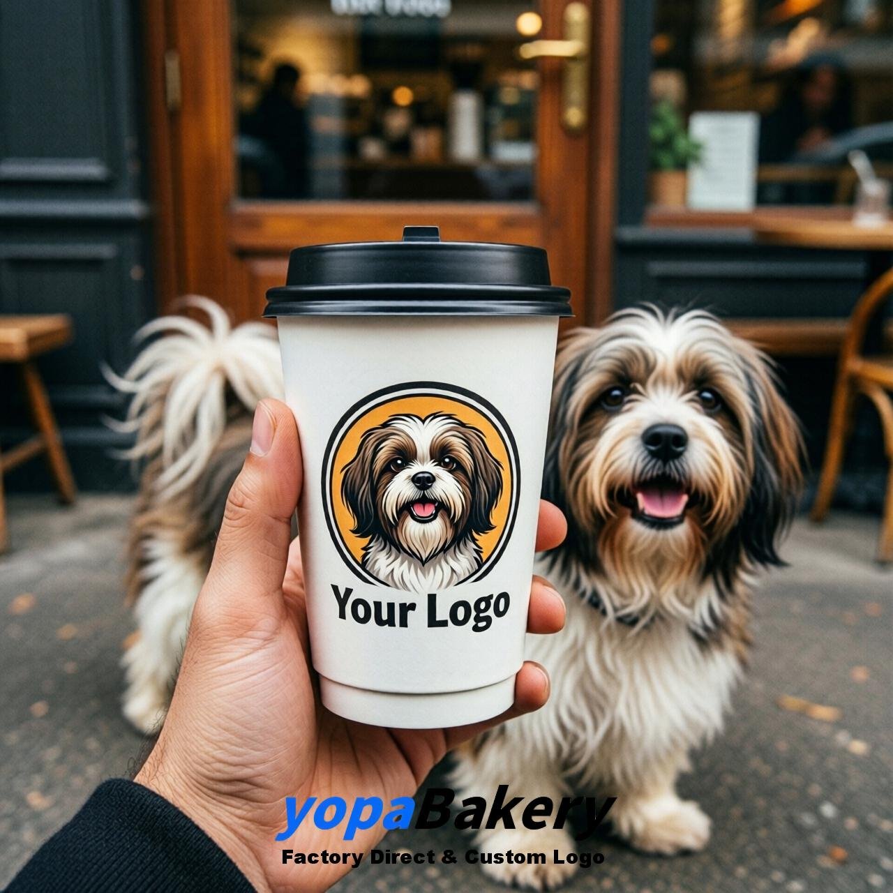 Lhasa Apso Double Wall Paper Cups: 8oz/12oz/16oz/20oz/22oz/24oz