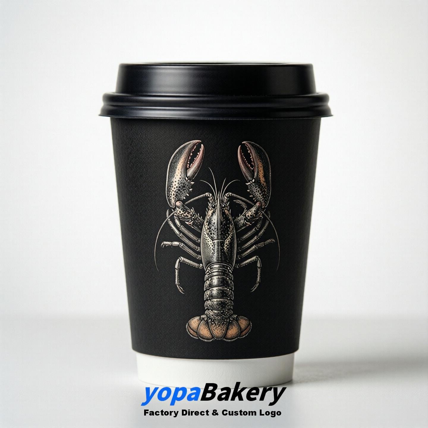 Lobster Double Wall Paper Cups: 100ml/120ml/200ml/240ml/300ml/360ml/400ml/500ml/600ml/700ml