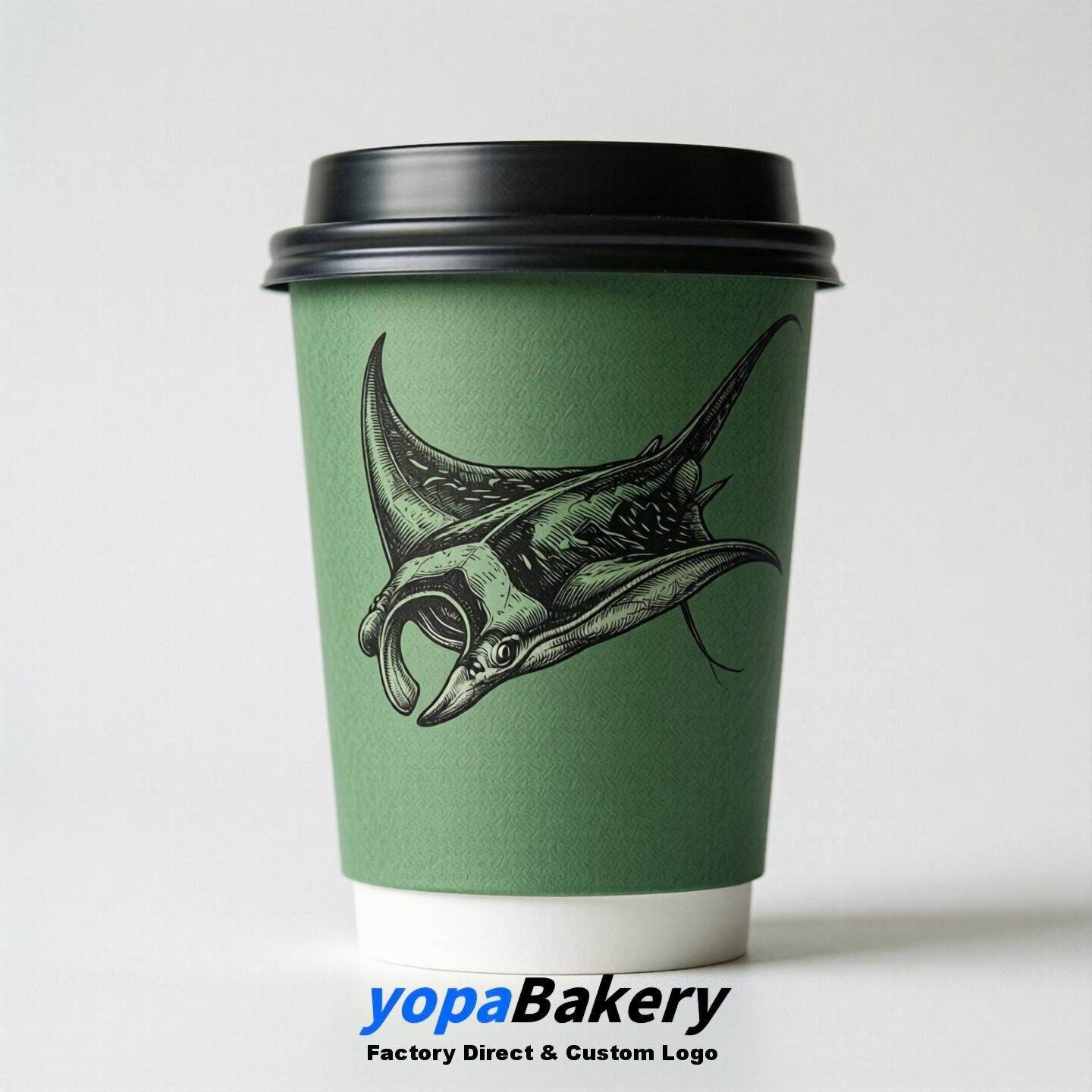 Manta Double Wall Paper Cups: 100ml/120ml/200ml/240ml/300ml/360ml/400ml/500ml/600ml/700ml
