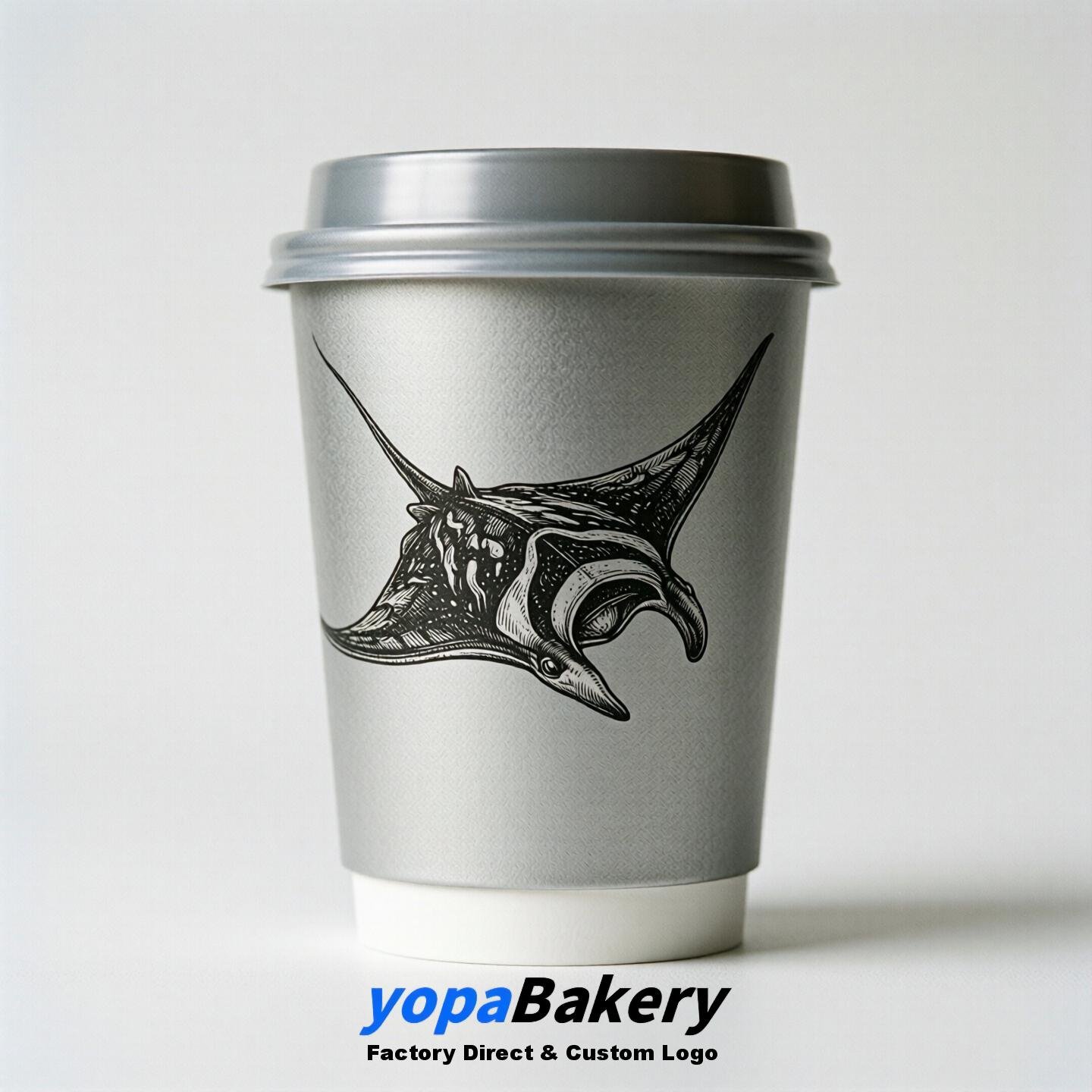 Manta Double Wall Paper Cups: 100ml/120ml/200ml/240ml/300ml/360ml/400ml/500ml/600ml/700ml
