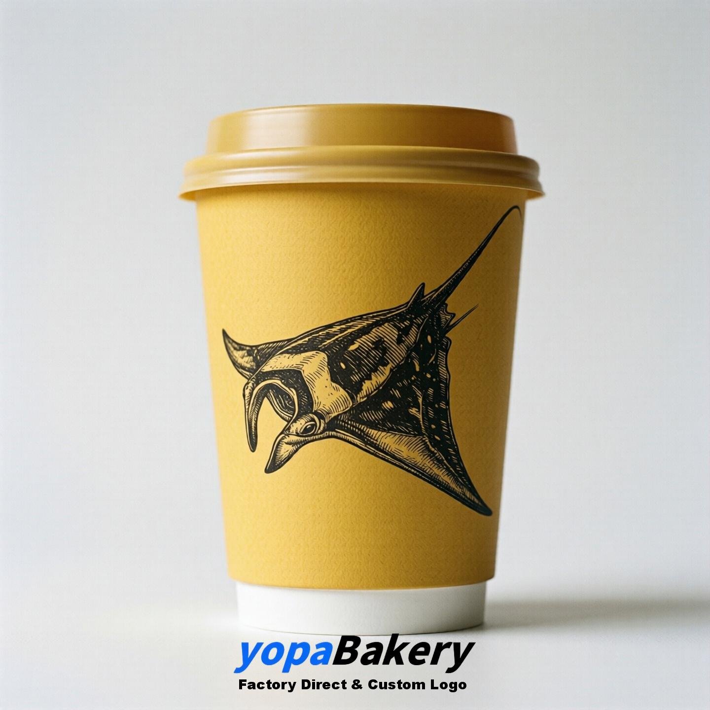 Manta Double Wall Paper Cups: 100ml/120ml/200ml/240ml/300ml/360ml/400ml/500ml/600ml/700ml