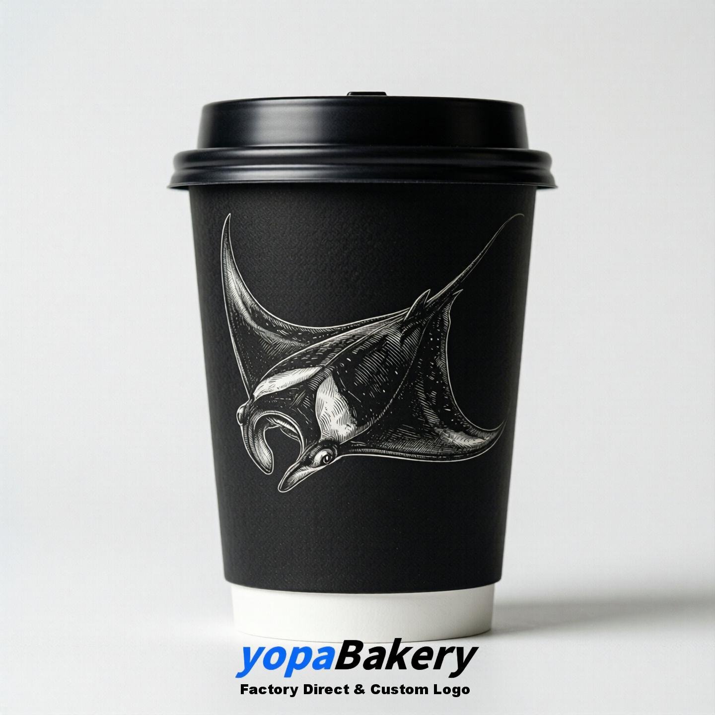 Manta Double Wall Paper Cups: 100ml/120ml/200ml/240ml/300ml/360ml/400ml/500ml/600ml/700ml