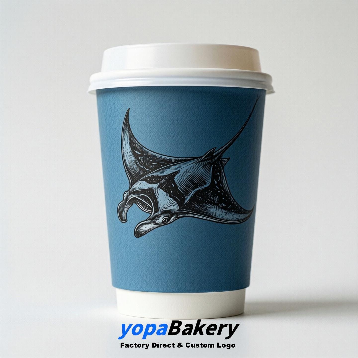 Manta Double Wall Paper Cups: 100ml/120ml/200ml/240ml/300ml/360ml/400ml/500ml/600ml/700ml