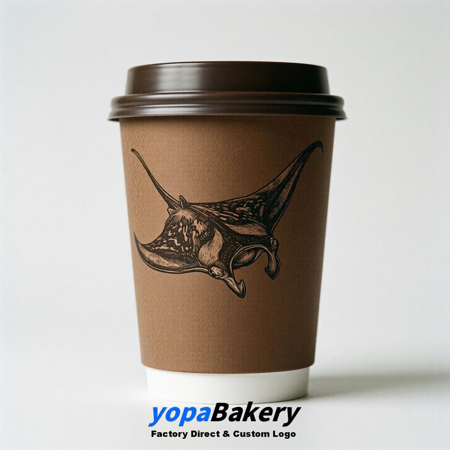 Manta Double Wall Paper Cups: 100ml/120ml/200ml/240ml/300ml/360ml/400ml/500ml/600ml/700ml