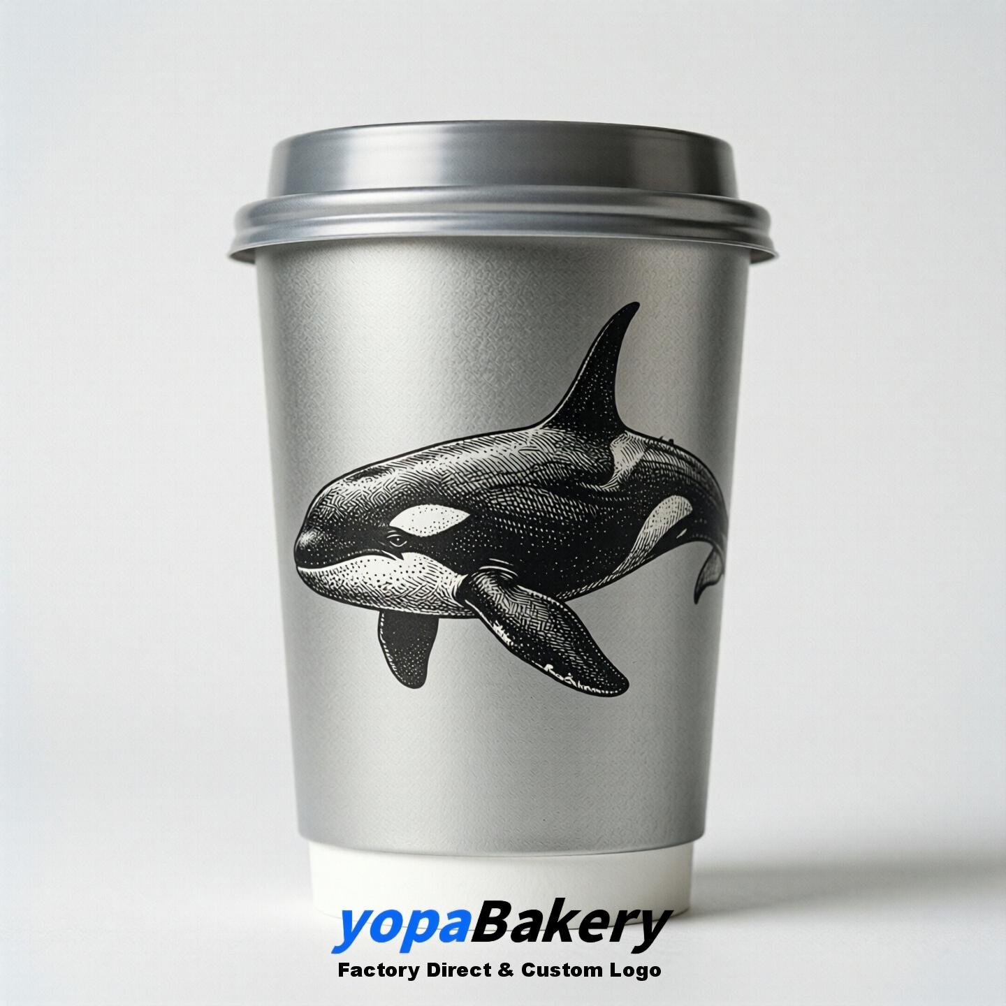 Orca Double Wall Paper Cups: 100ml/120ml/200ml/240ml/300ml/360ml/400ml/500ml/600ml/700ml