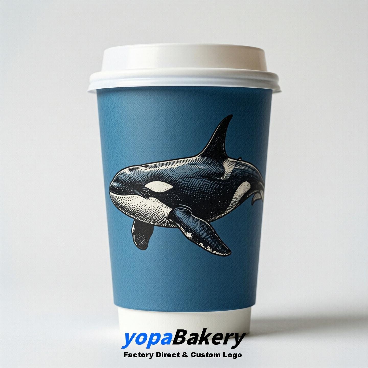 Orca Double Wall Paper Cups: 100ml/120ml/200ml/240ml/300ml/360ml/400ml/500ml/600ml/700ml