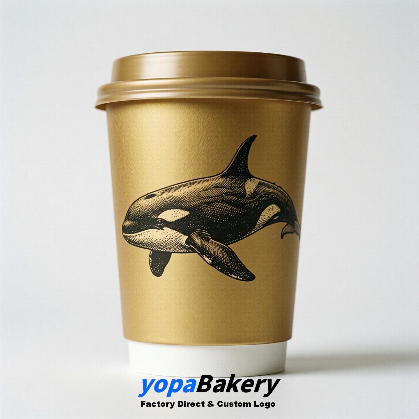 Orca Double Wall Paper Cups: 100ml/120ml/200ml/240ml/300ml/360ml/400ml/500ml/600ml/700ml