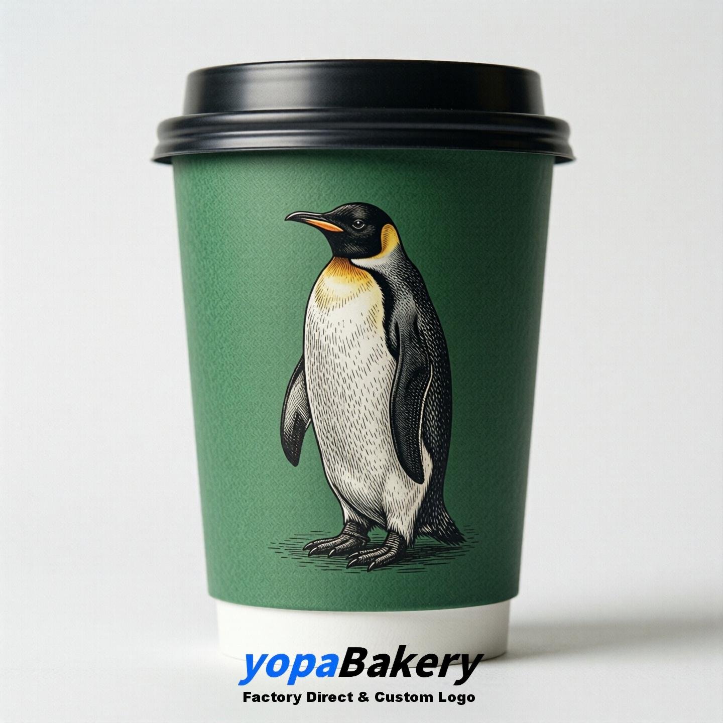 Penguin Double Wall Paper Cups: 100ml/120ml/200ml/240ml/300ml/360ml/400ml/500ml/600ml/700ml