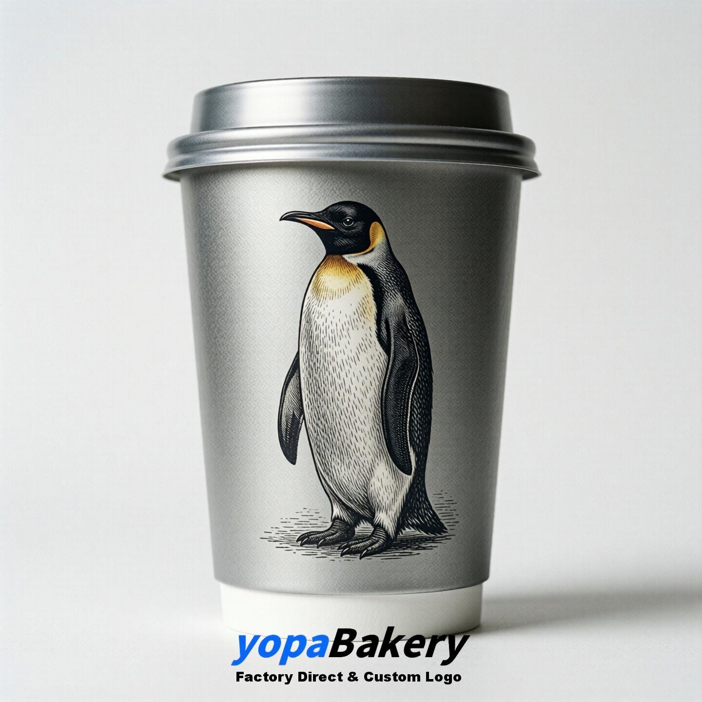 Penguin Double Wall Paper Cups: 100ml/120ml/200ml/240ml/300ml/360ml/400ml/500ml/600ml/700ml