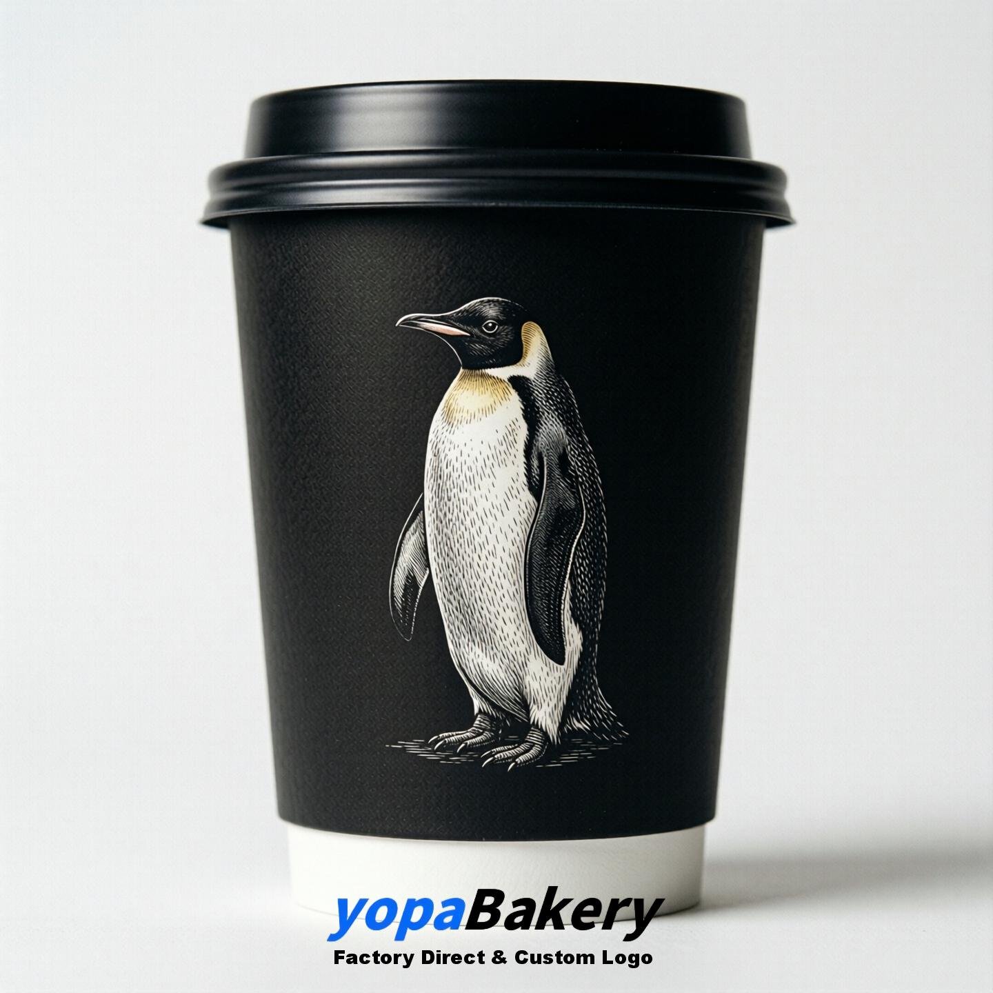 Penguin Double Wall Paper Cups: 100ml/120ml/200ml/240ml/300ml/360ml/400ml/500ml/600ml/700ml
