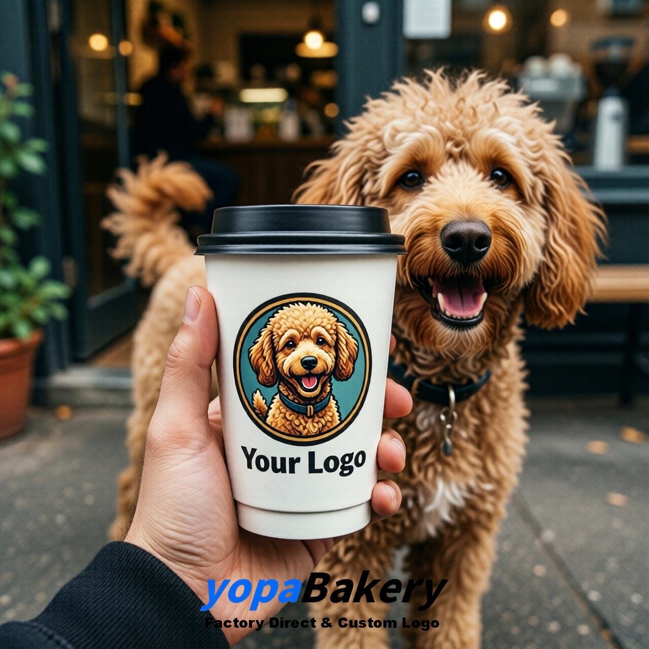 Poodle Double Wall Paper Cups: 8oz/12oz/16oz/20oz/22oz/24oz