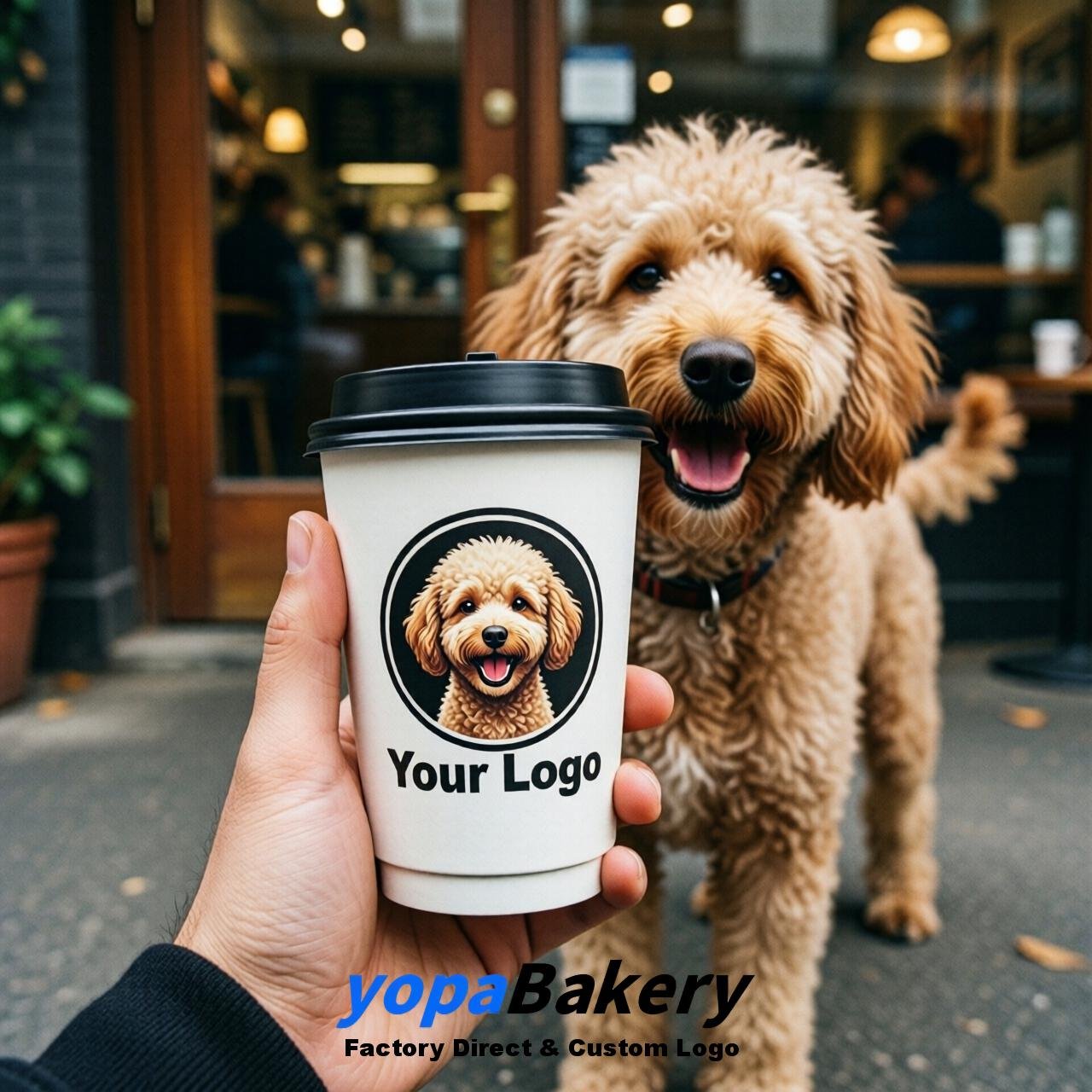Poodle Double Wall Paper Cups: 8oz/12oz/16oz/20oz/22oz/24oz