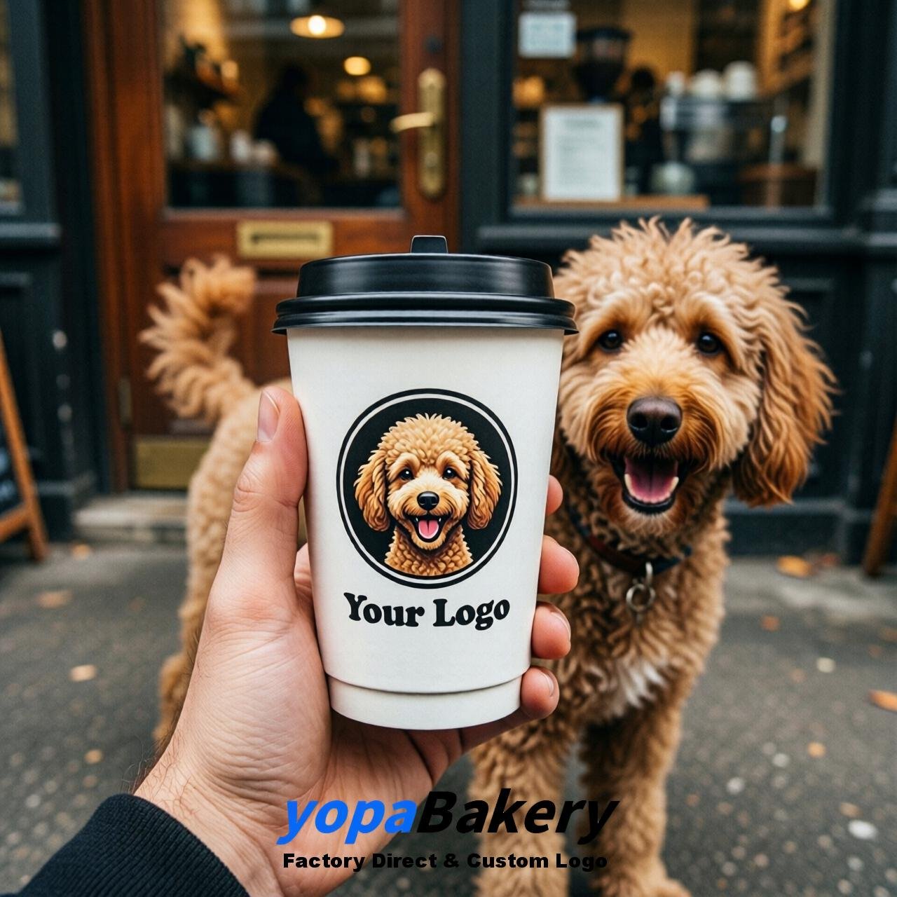 Poodle Double Wall Paper Cups: 8oz/12oz/16oz/20oz/22oz/24oz
