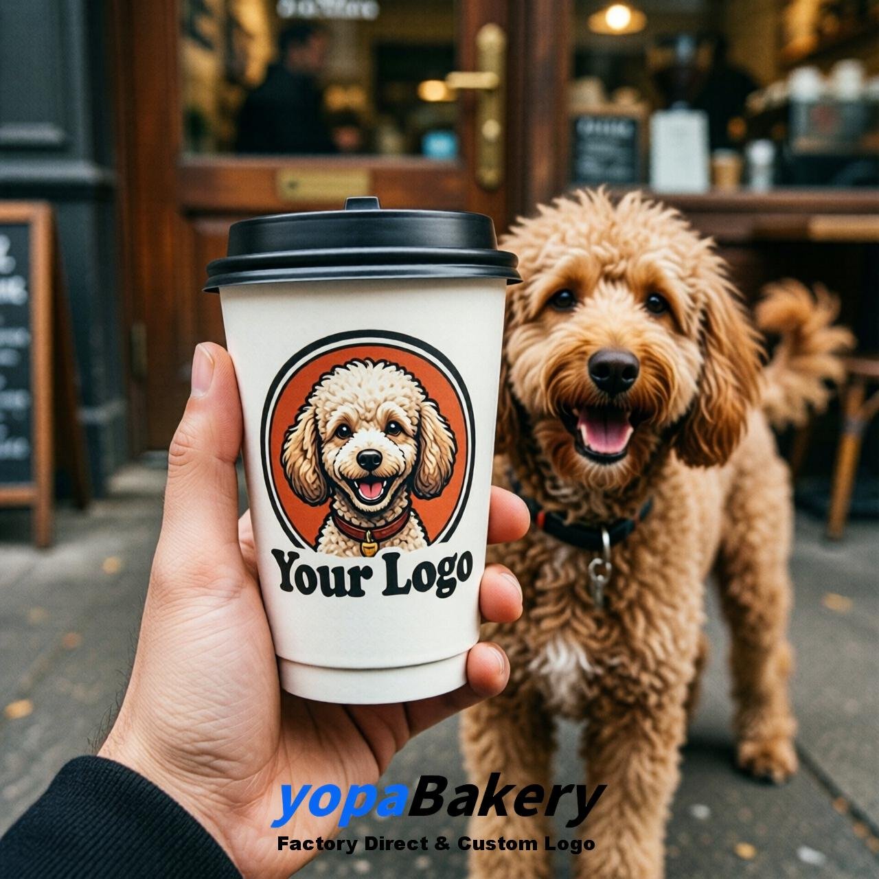 Poodle Double Wall Paper Cups: 8oz/12oz/16oz/20oz/22oz/24oz