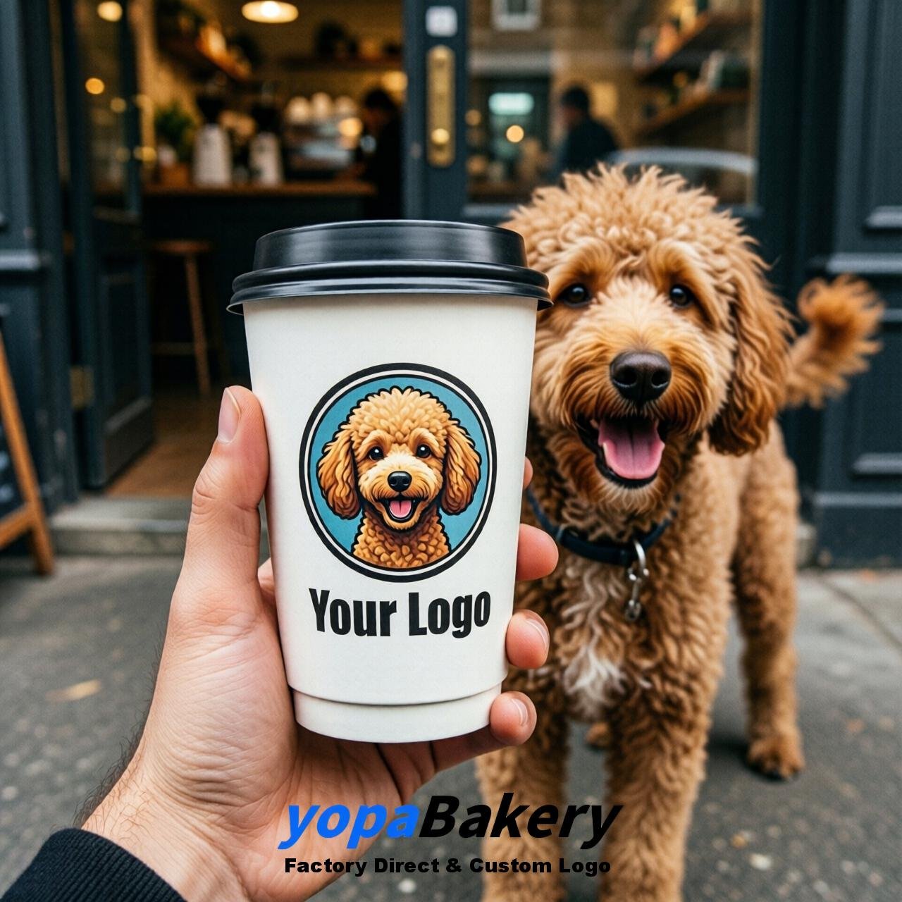 Poodle Double Wall Paper Cups: 8oz/12oz/16oz/20oz/22oz/24oz