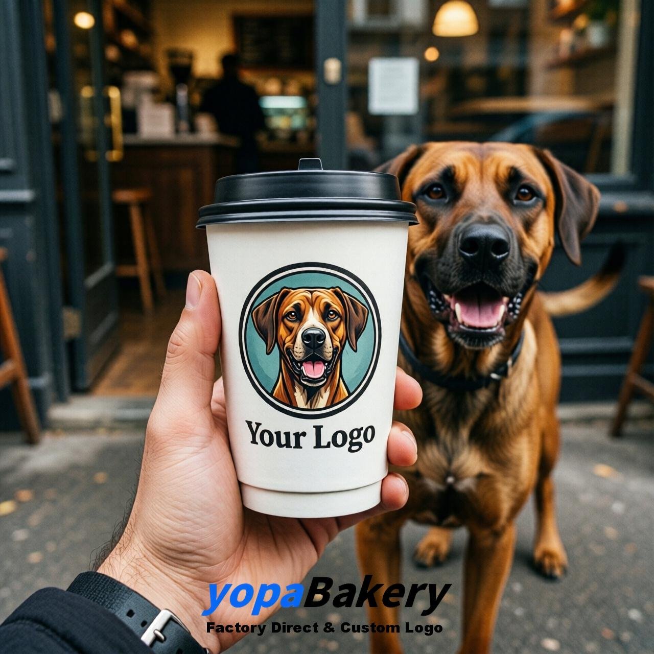 Rhodesian Ridgeback Double Wall Paper Cups: 8oz/12oz/16oz/20oz/22oz/24oz