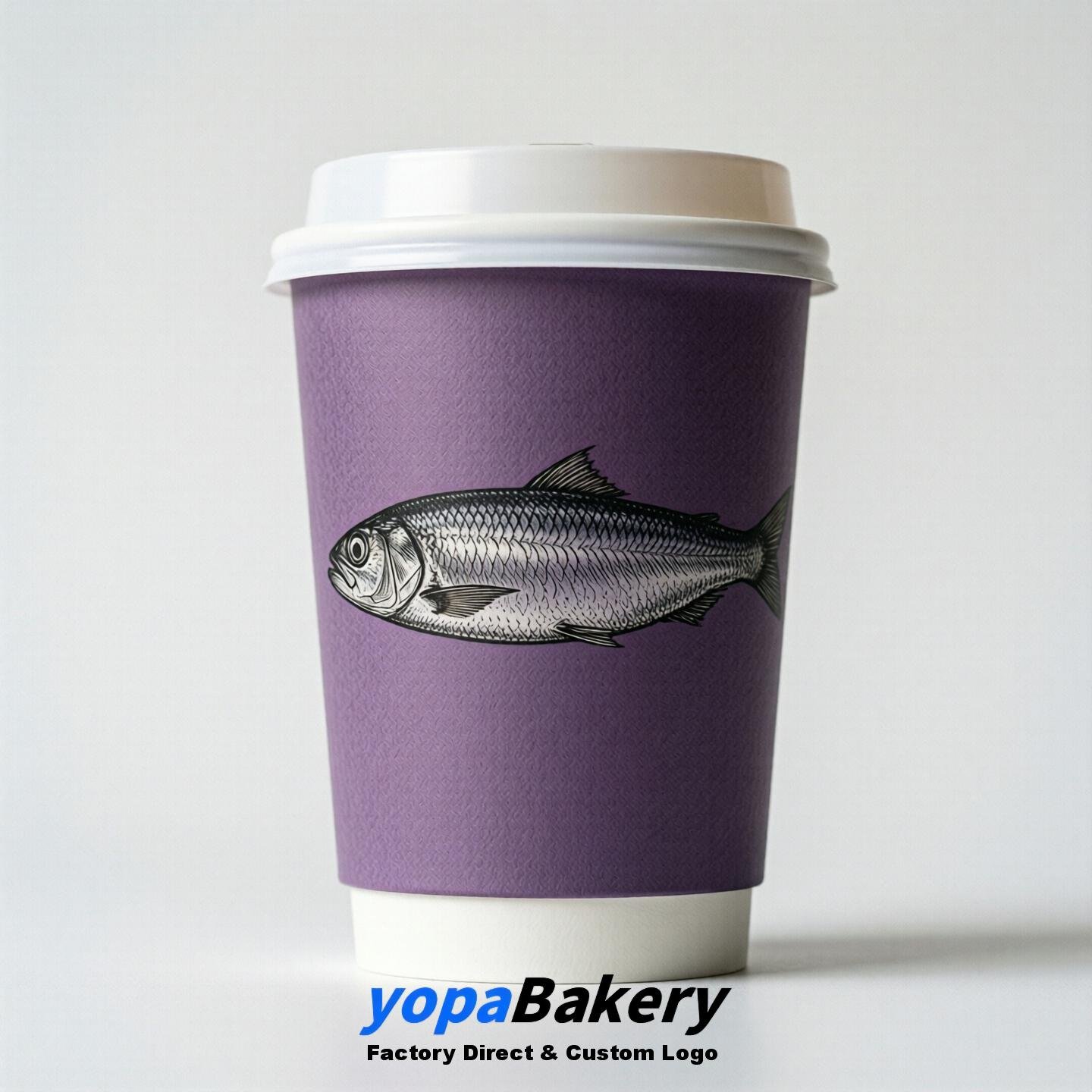 Sardine Double Wall Paper Cups: 100ml/120ml/200ml/240ml/300ml/360ml/400ml/500ml/600ml/700ml