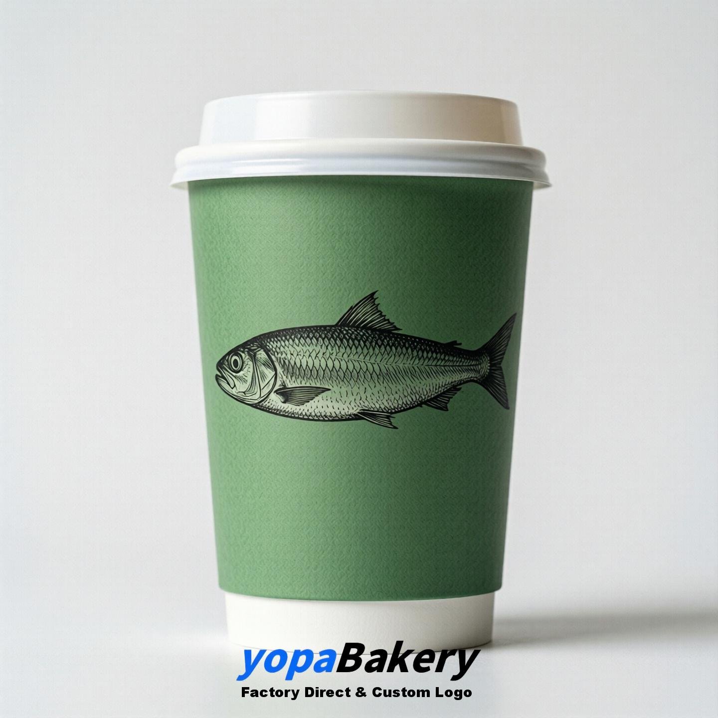 Sardine Double Wall Paper Cups: 100ml/120ml/200ml/240ml/300ml/360ml/400ml/500ml/600ml/700ml