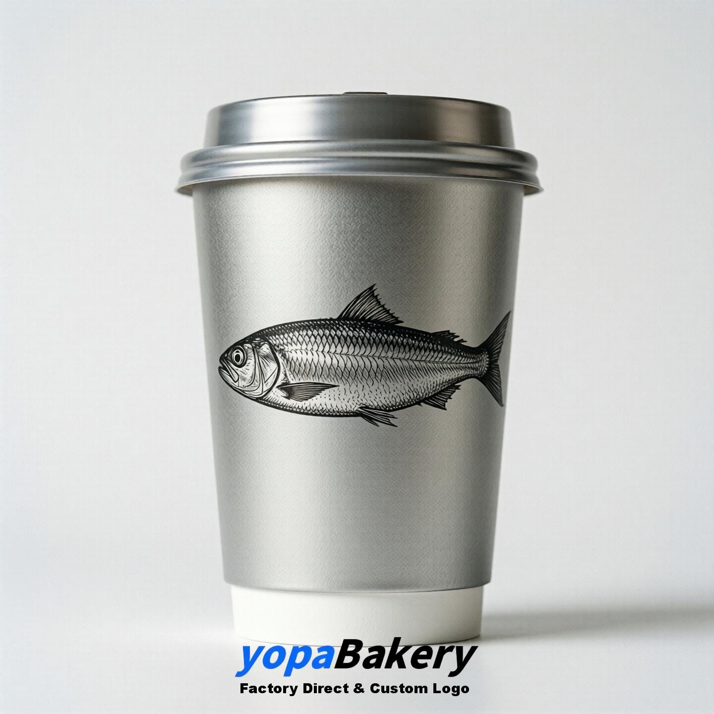 Sardine Double Wall Paper Cups: 100ml/120ml/200ml/240ml/300ml/360ml/400ml/500ml/600ml/700ml