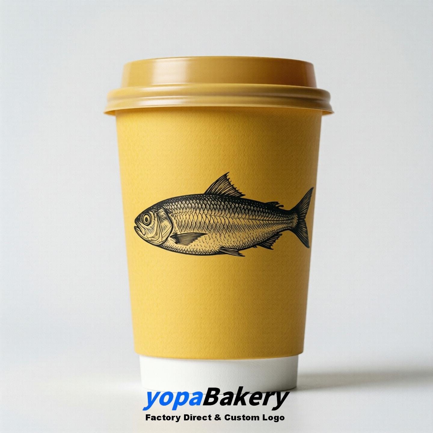 Sardine Double Wall Paper Cups: 100ml/120ml/200ml/240ml/300ml/360ml/400ml/500ml/600ml/700ml