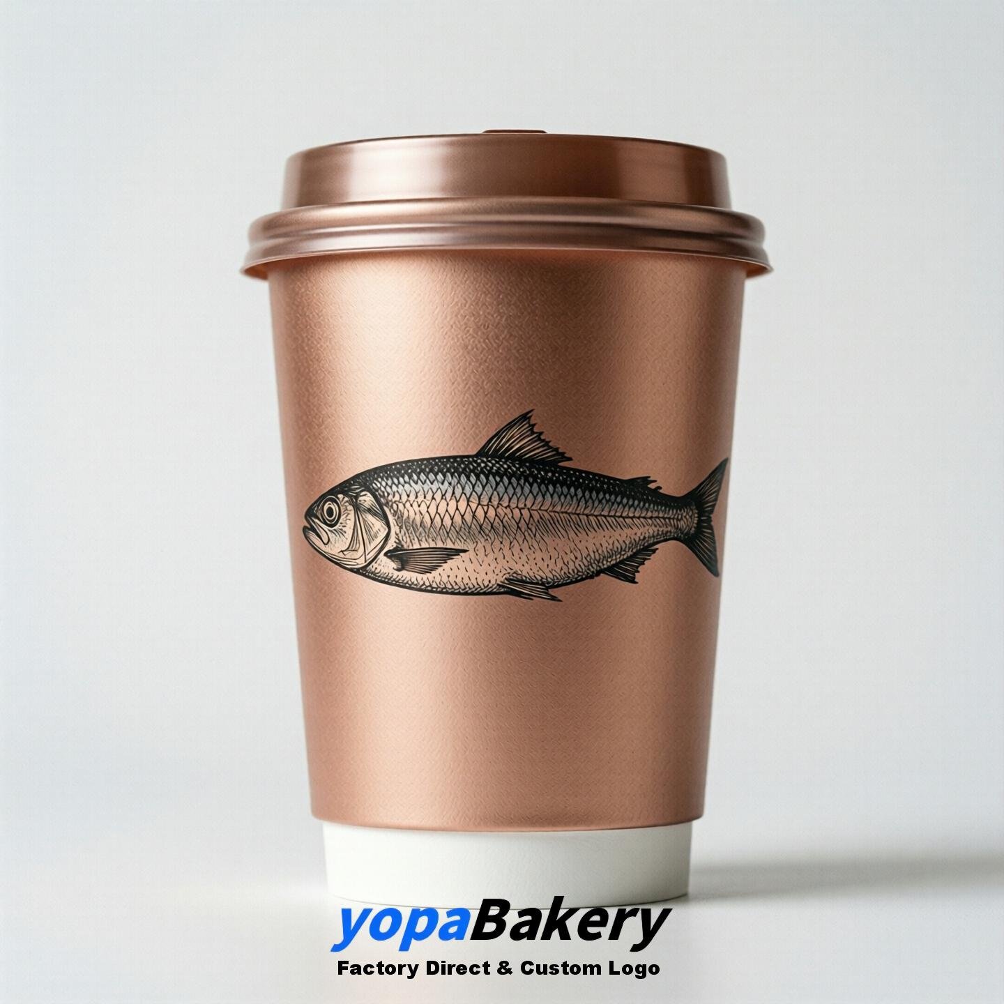 Sardine Double Wall Paper Cups: 100ml/120ml/200ml/240ml/300ml/360ml/400ml/500ml/600ml/700ml