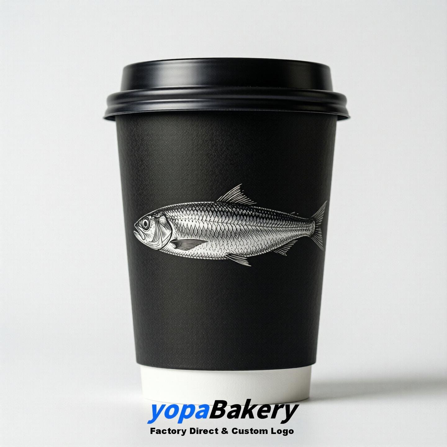 Sardine Double Wall Paper Cups: 100ml/120ml/200ml/240ml/300ml/360ml/400ml/500ml/600ml/700ml