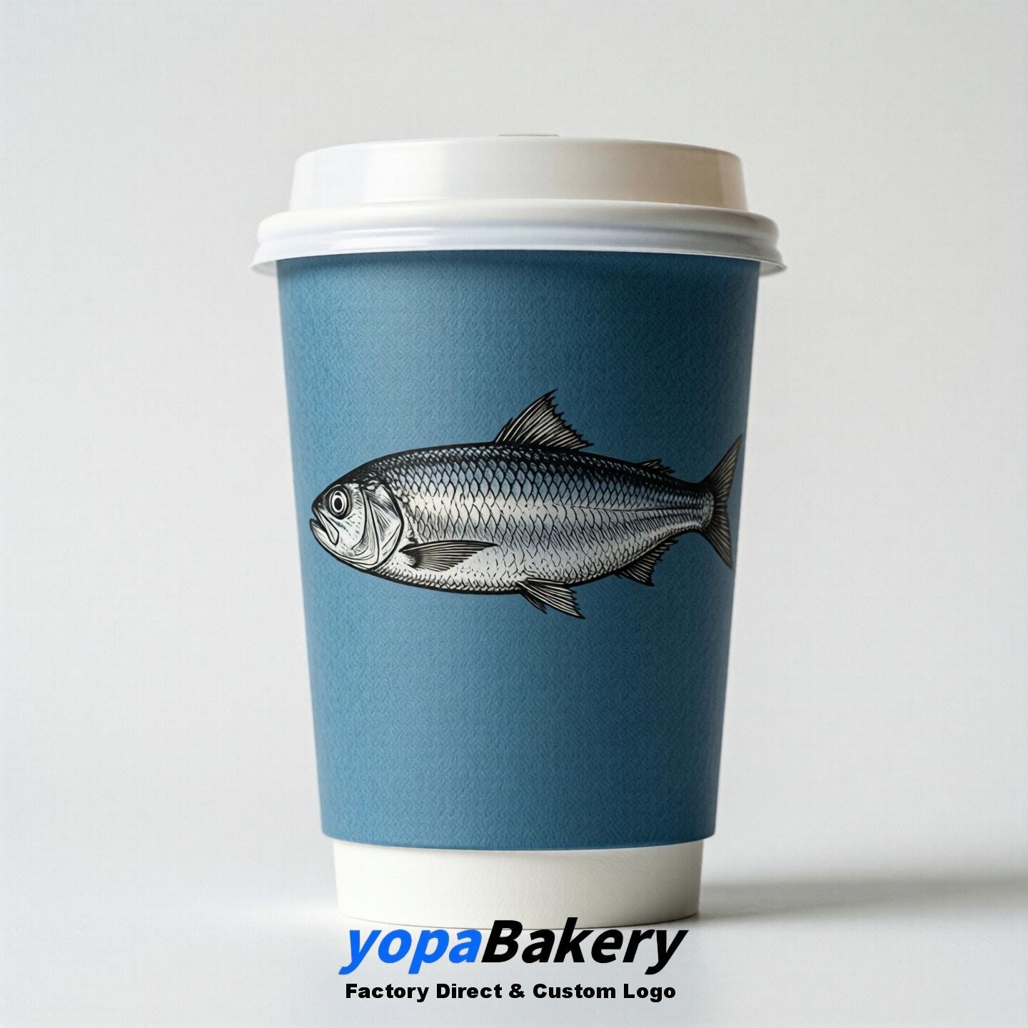 Sardine Double Wall Paper Cups: 100ml/120ml/200ml/240ml/300ml/360ml/400ml/500ml/600ml/700ml