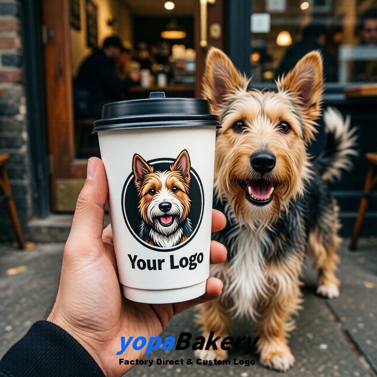 Scottish Terrier Double Wall Paper Cups: 8oz/12oz/16oz/20oz/22oz/24oz