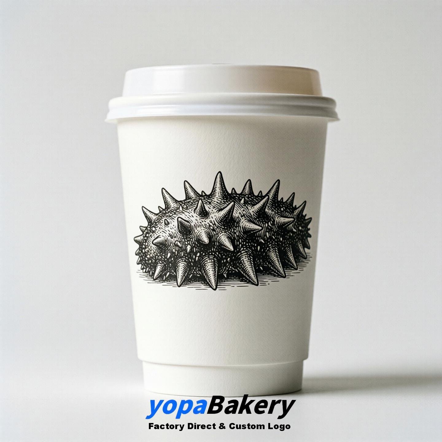Seaucumber Double Wall Paper Cups: 100ml/120ml/200ml/240ml/300ml/360ml/400ml/500ml/600ml/700ml