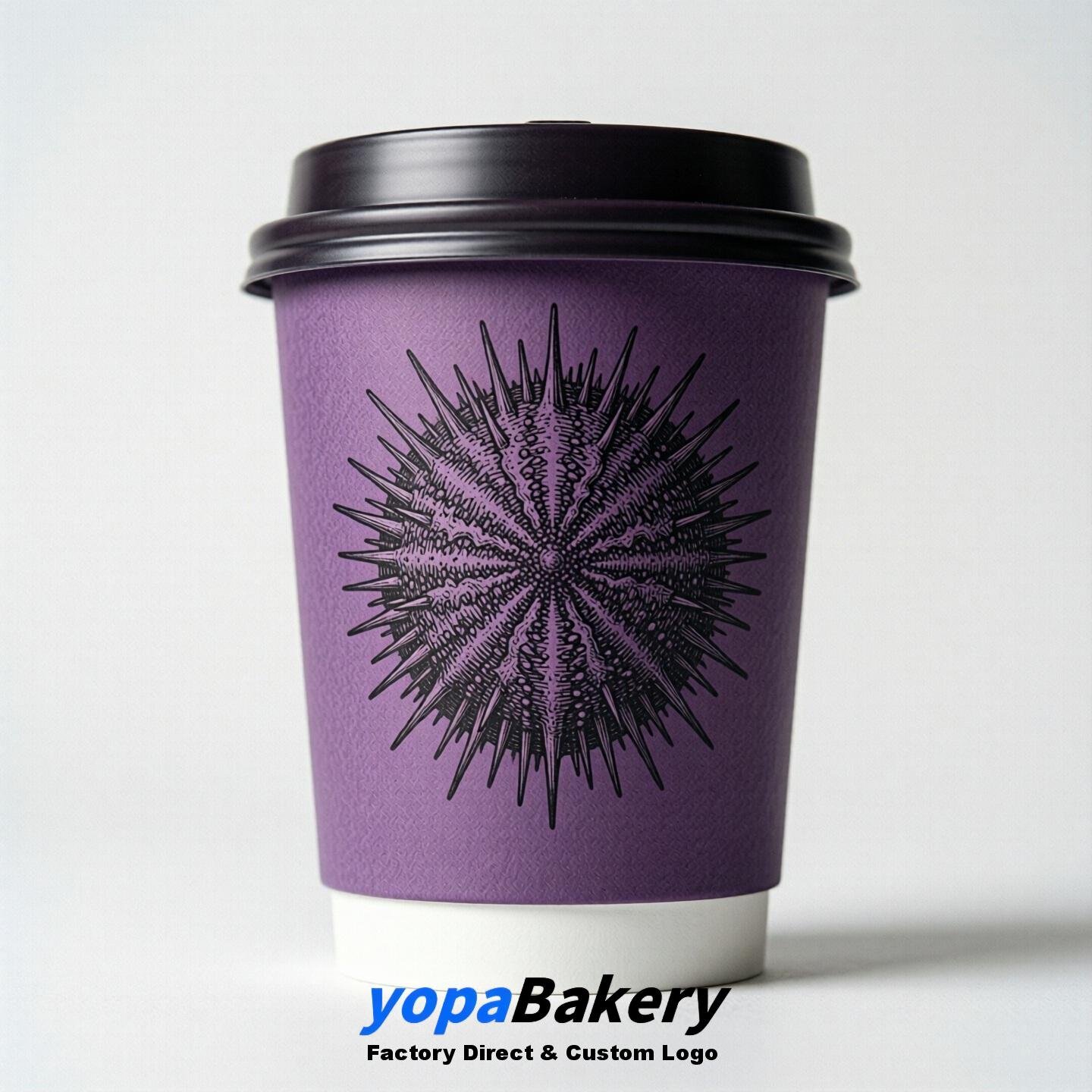 Seaurchin Double Wall Paper Cups: 100ml/120ml/200ml/240ml/300ml/360ml/400ml/500ml/600ml/700ml