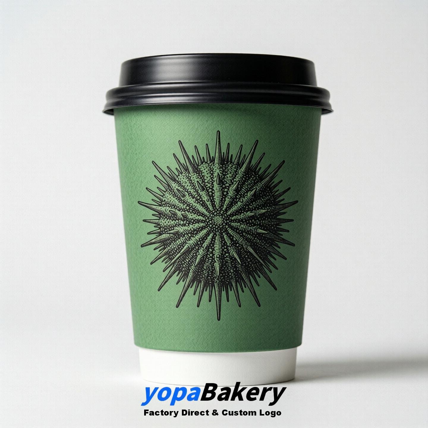 Seaurchin Double Wall Paper Cups: 100ml/120ml/200ml/240ml/300ml/360ml/400ml/500ml/600ml/700ml