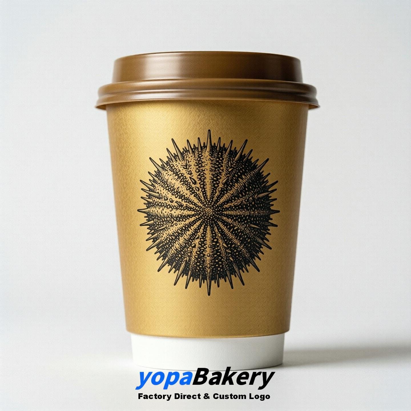 Seaurchin Double Wall Paper Cups: 100ml/120ml/200ml/240ml/300ml/360ml/400ml/500ml/600ml/700ml