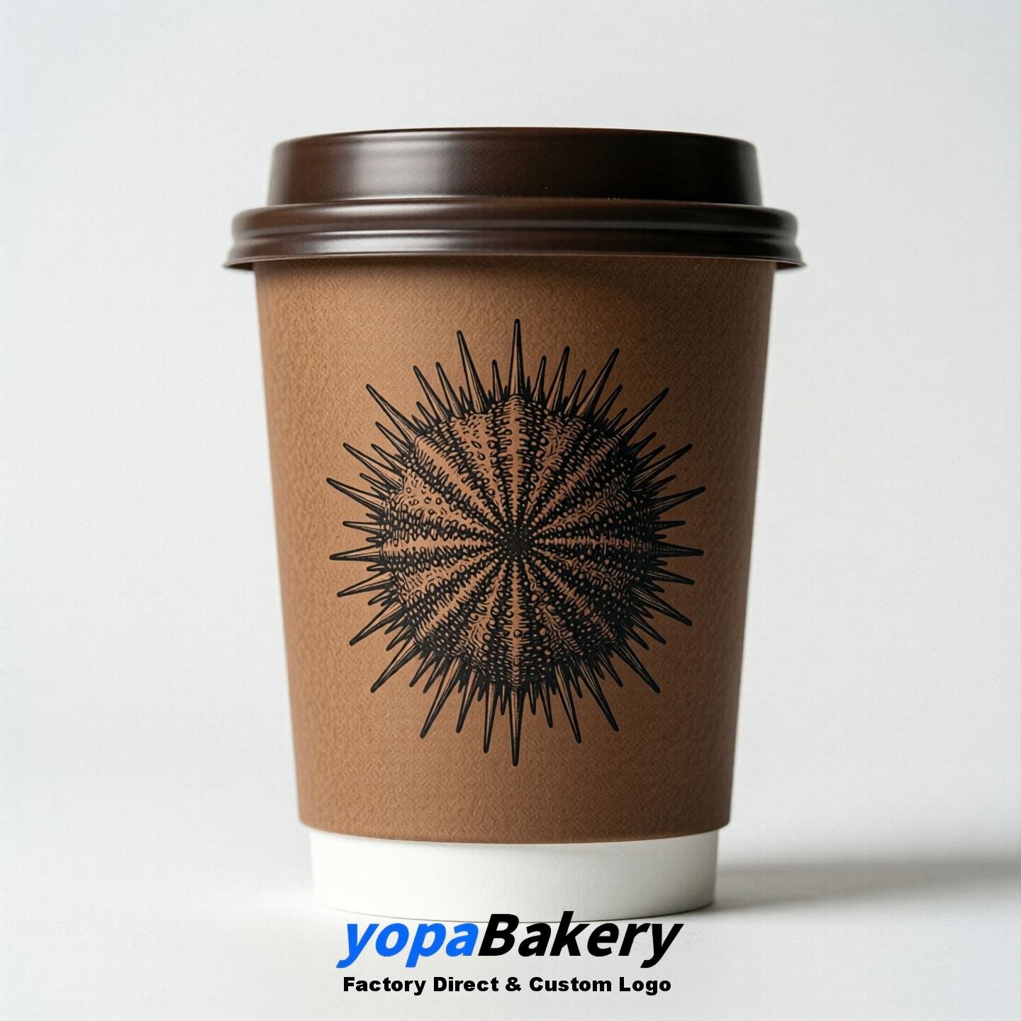 Seaurchin Double Wall Paper Cups: 100ml/120ml/200ml/240ml/300ml/360ml/400ml/500ml/600ml/700ml