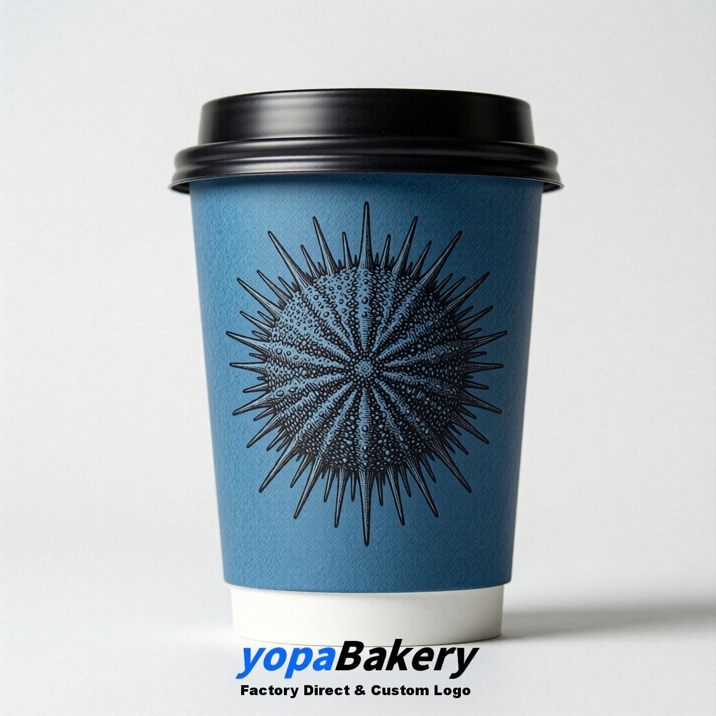 Seaurchin Double Wall Paper Cups: 100ml/120ml/200ml/240ml/300ml/360ml/400ml/500ml/600ml/700ml