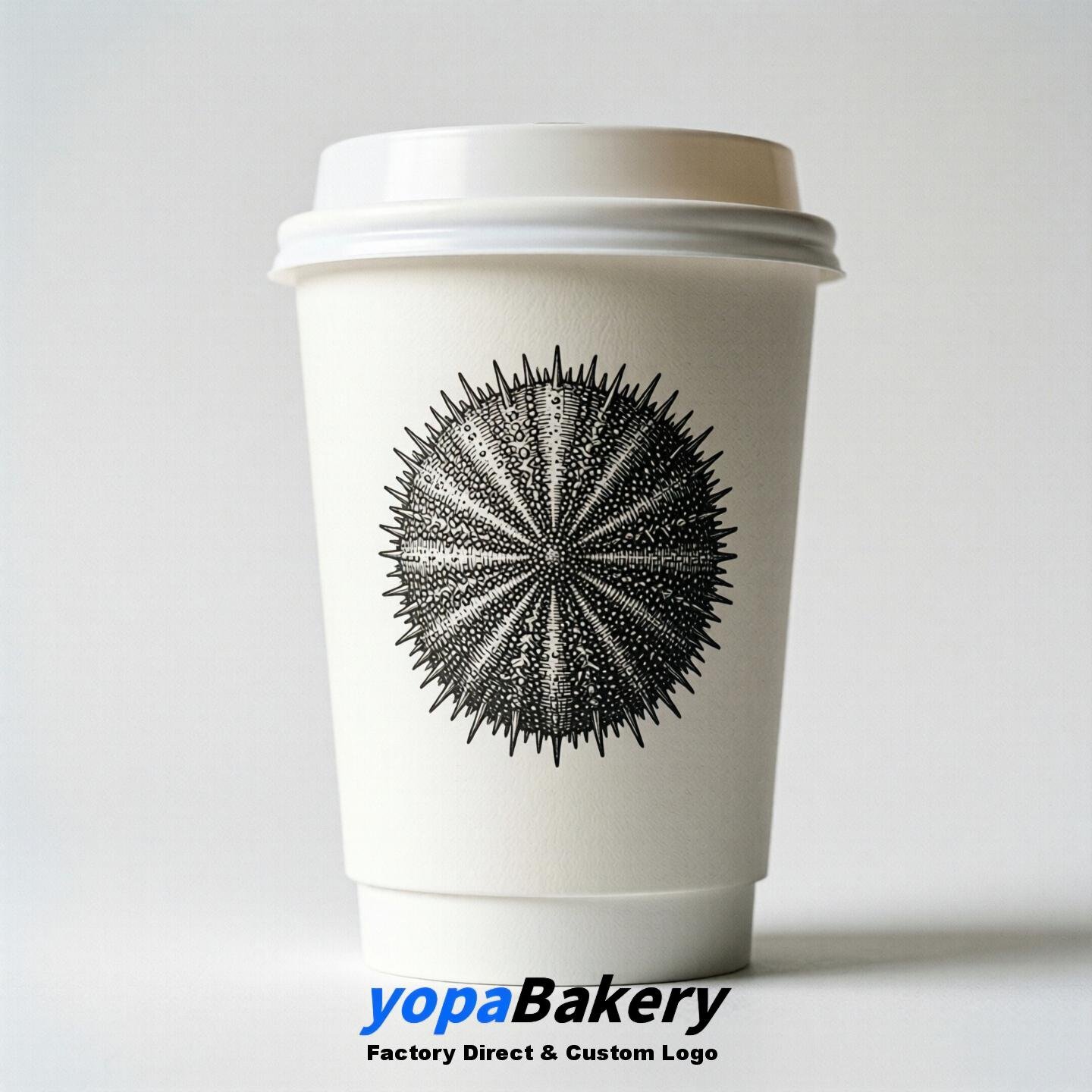 Seaurchin Double Wall Paper Cups: 100ml/120ml/200ml/240ml/300ml/360ml/400ml/500ml/600ml/700ml