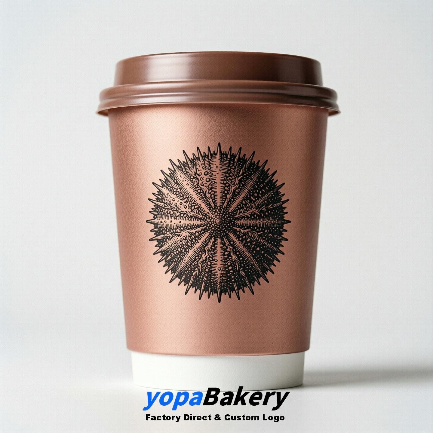 Seaurchin Double Wall Paper Cups: 100ml/120ml/200ml/240ml/300ml/360ml/400ml/500ml/600ml/700ml