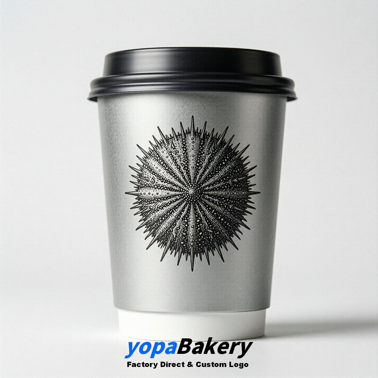 Seaurchin Double Wall Paper Cups: 100ml/120ml/200ml/240ml/300ml/360ml/400ml/500ml/600ml/700ml