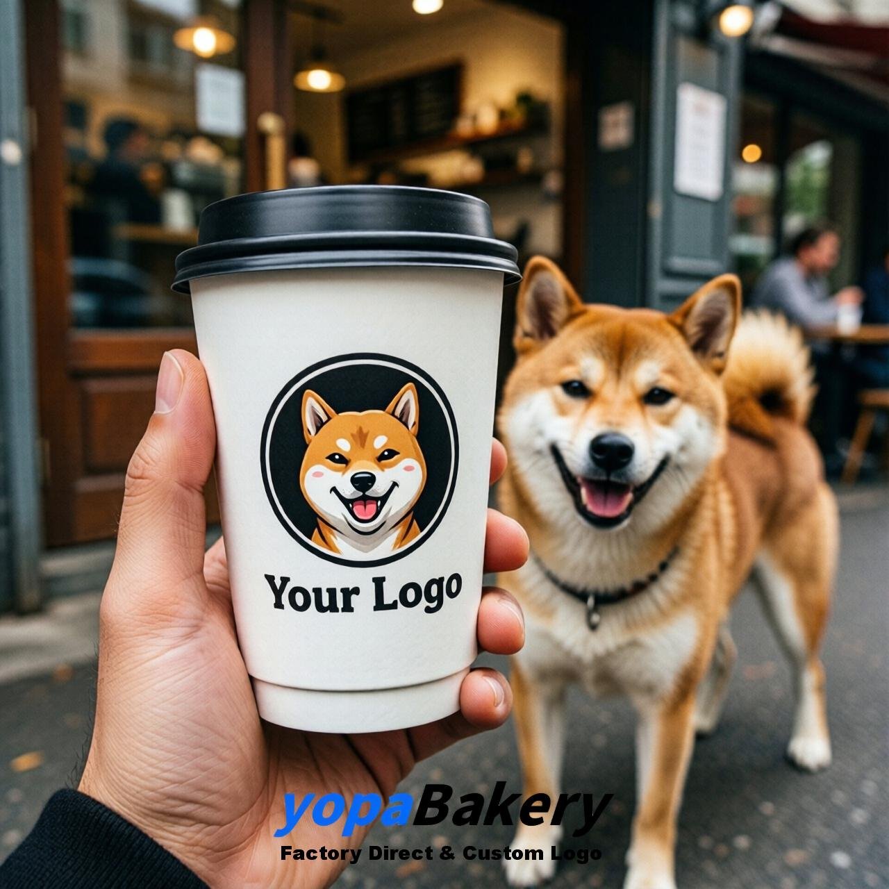 Shiba Inu Double Wall Paper Cups: 8oz/12oz/16oz/20oz/22oz/24oz