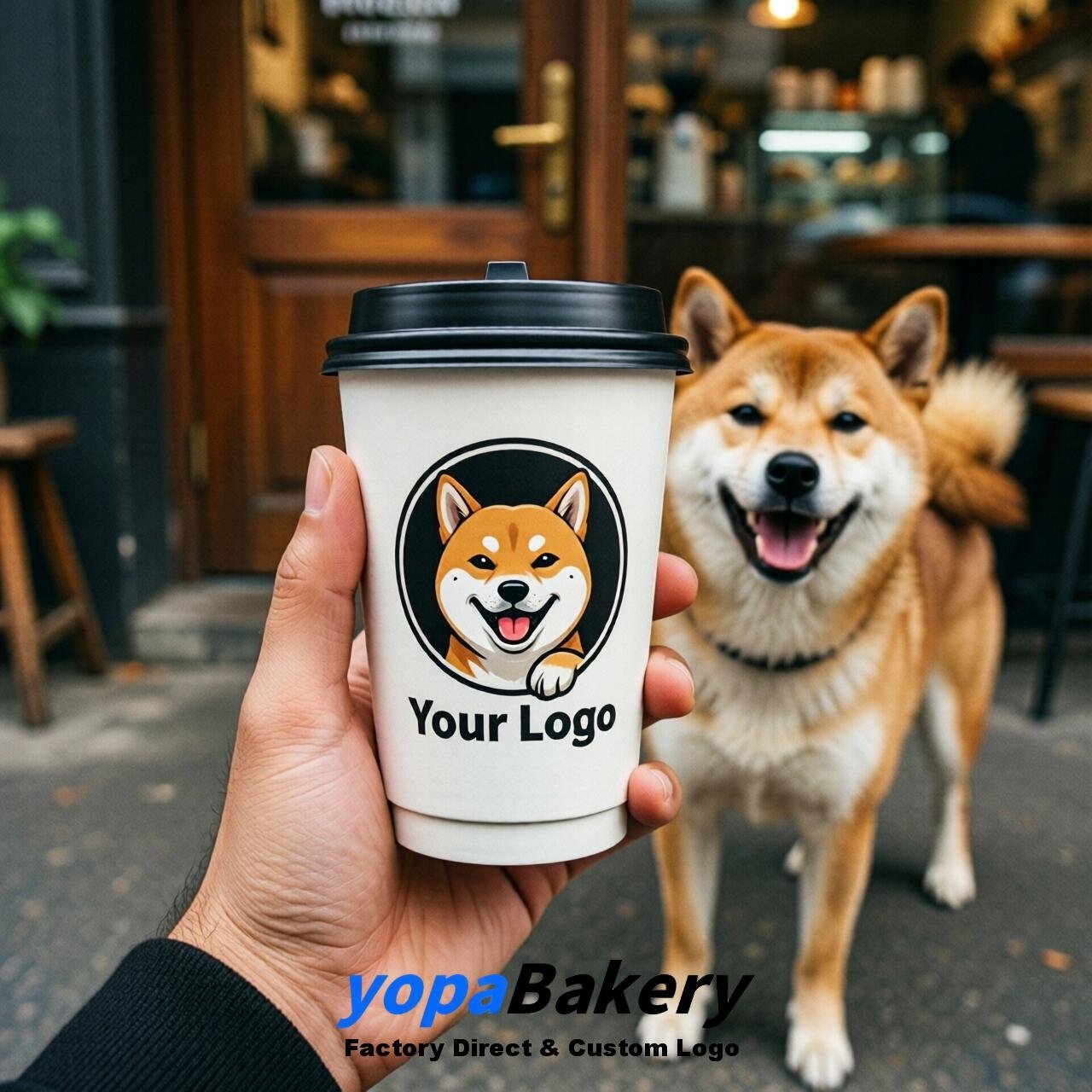 Shiba Inu Double Wall Paper Cups: 8oz/12oz/16oz/20oz/22oz/24oz
