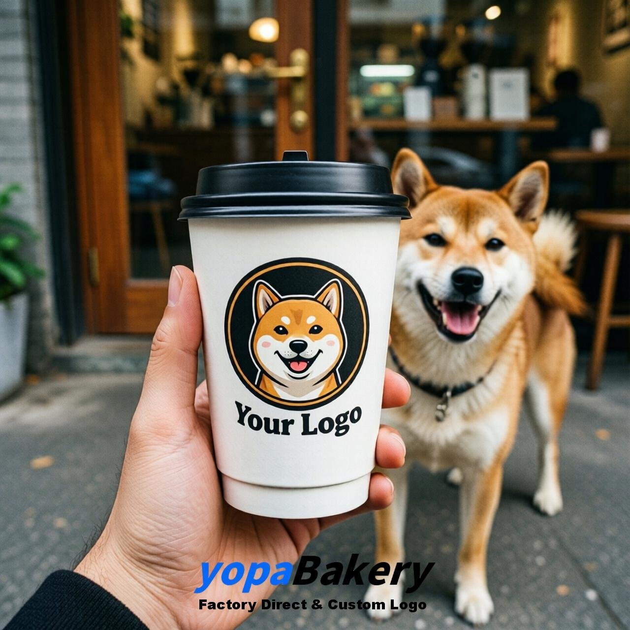 Shiba Inu Double Wall Paper Cups: 8oz/12oz/16oz/20oz/22oz/24oz
