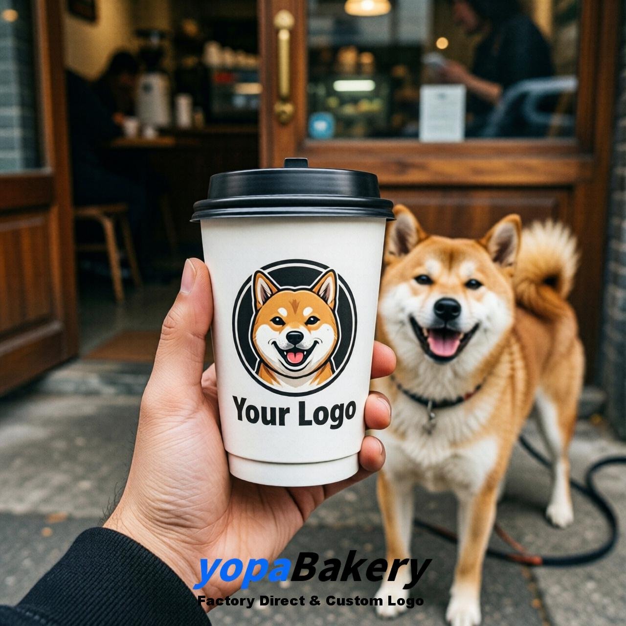 Shiba Inu Double Wall Paper Cups: 8oz/12oz/16oz/20oz/22oz/24oz