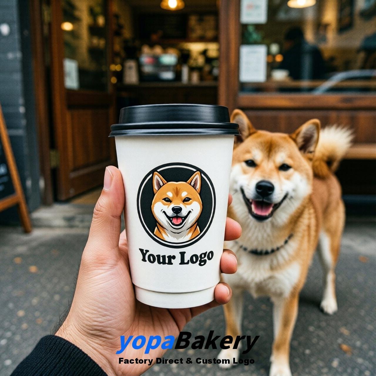 Shiba Inu Double Wall Paper Cups: 8oz/12oz/16oz/20oz/22oz/24oz
