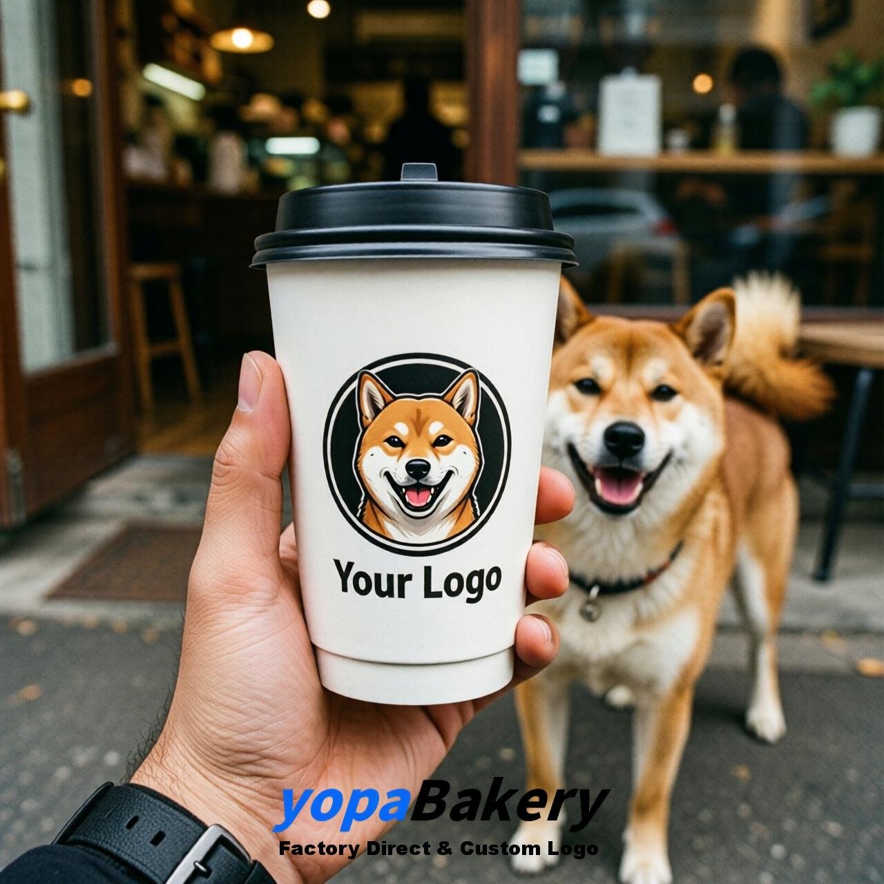 Shiba Inu Double Wall Paper Cups: 8oz/12oz/16oz/20oz/22oz/24oz