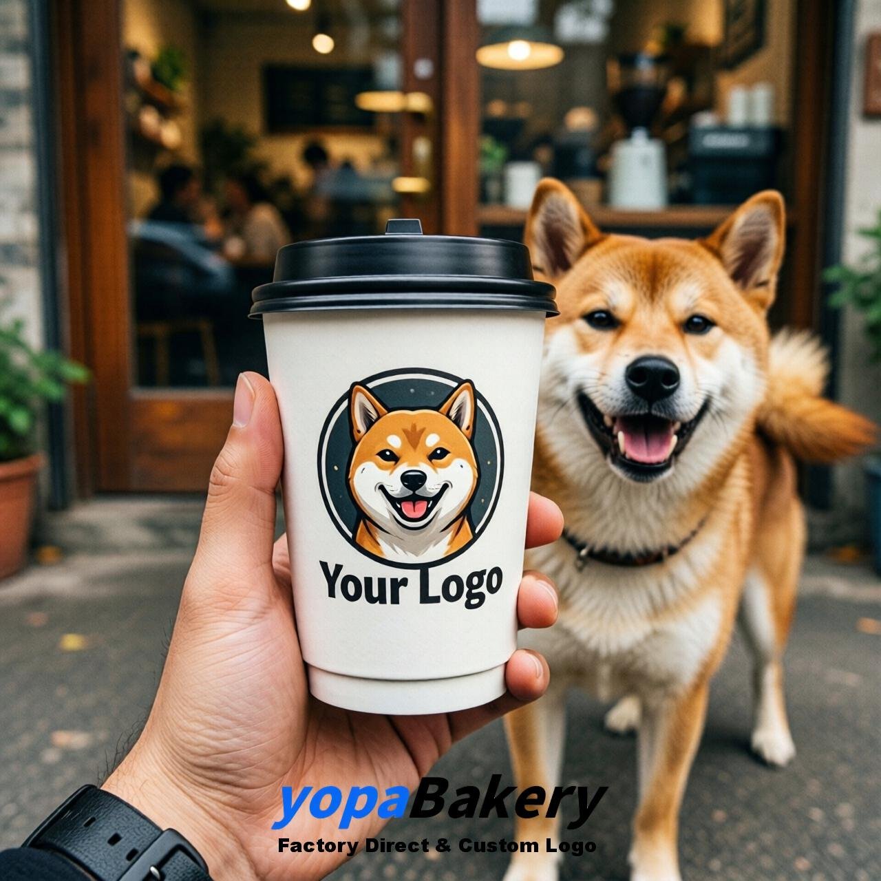 Shiba Inu Double Wall Paper Cups: 8oz/12oz/16oz/20oz/22oz/24oz