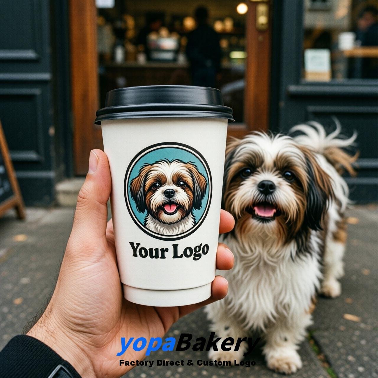 Shih Tzu Double Wall Paper Cups: 8oz/12oz/16oz/20oz/22oz/24oz