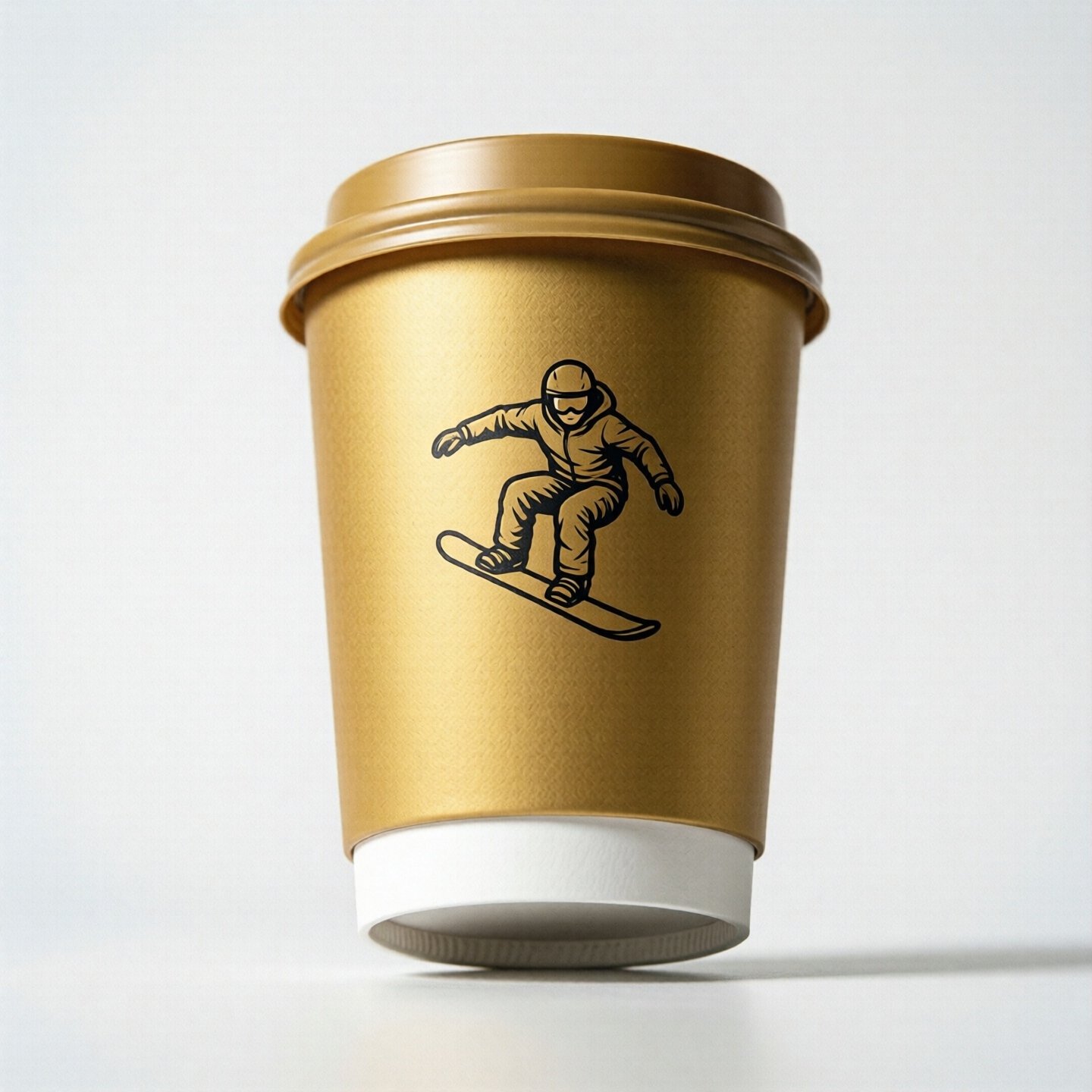 Snowboarding Theme Coffee Paper Cups: 8oz/12oz/16oz/20oz Snowboarding Theme Coffee Paper Cups: 8oz/12oz/16oz/20oz
