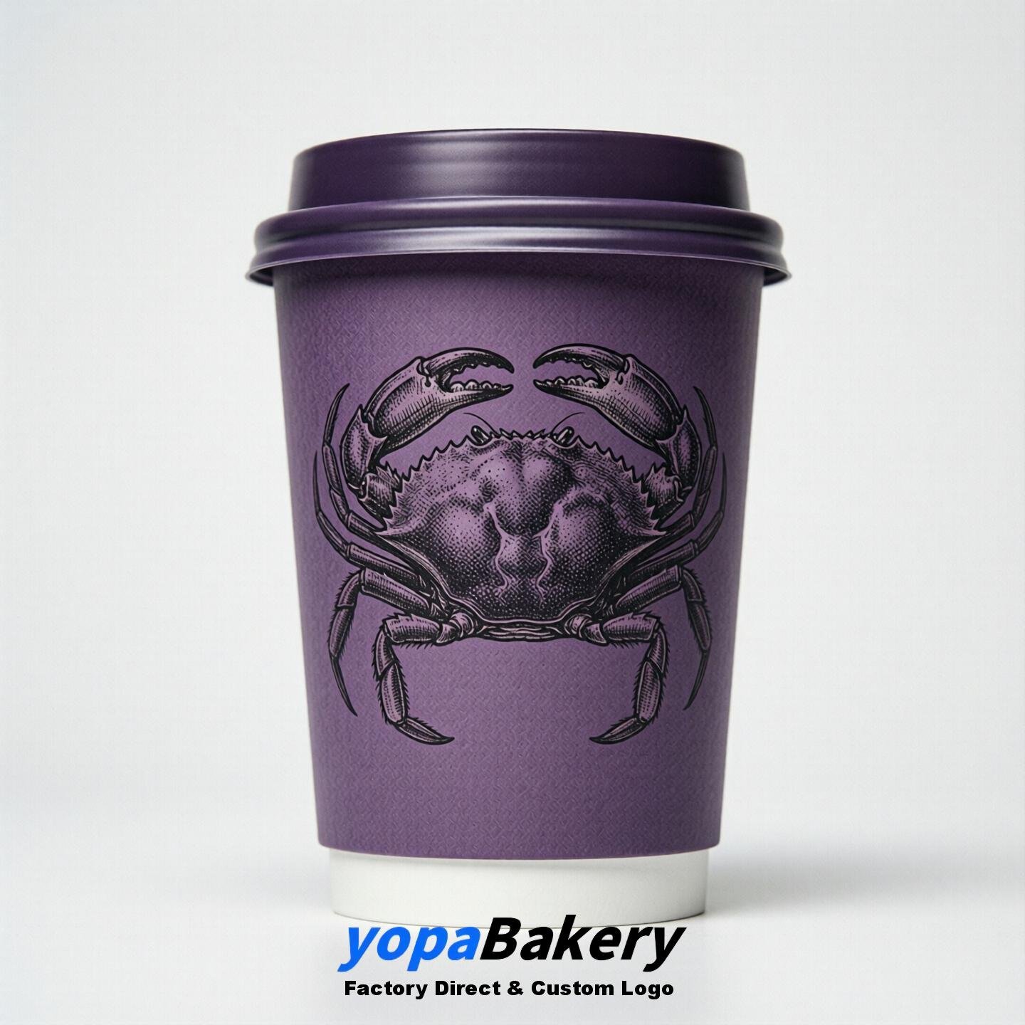 Snowcrab Double Wall Paper Cups: 100ml/120ml/200ml/240ml/300ml/360ml/400ml/500ml/600ml/700ml