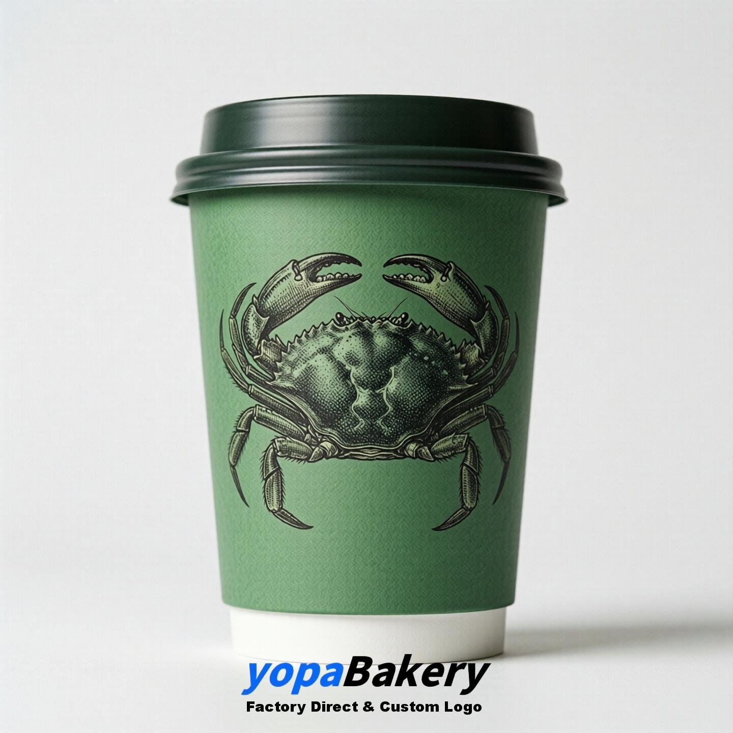 Snowcrab Double Wall Paper Cups: 100ml/120ml/200ml/240ml/300ml/360ml/400ml/500ml/600ml/700ml